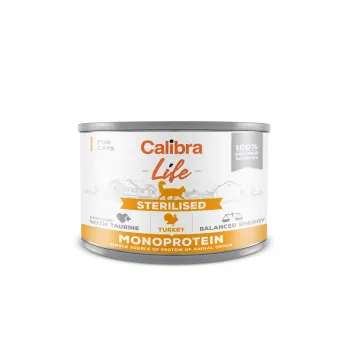 Calibra Cat Life  konz.Sterilised Turkey 200g