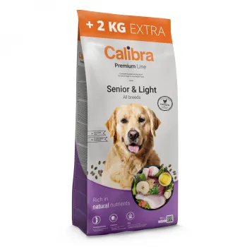 Calibra Dog Premium Line Senior&Light Chicken 12+2kg
