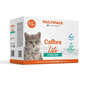 Calibra Cat Life kapsičky Sterilised Multipack 12x85g