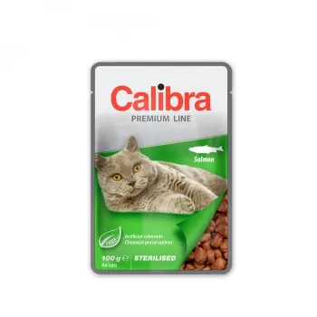 Calibra Cat kapsička Premium Sterilised Salmon 100g