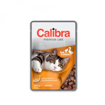 Calibra Cat kapsička Premium Adult Duck & Chicken 100g