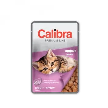 Calibra Cat kapsička Premium Kitten Salmon 100g