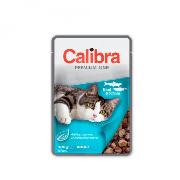 Calibra Cat kapsička Premium Adult Trout & Salmon 100g