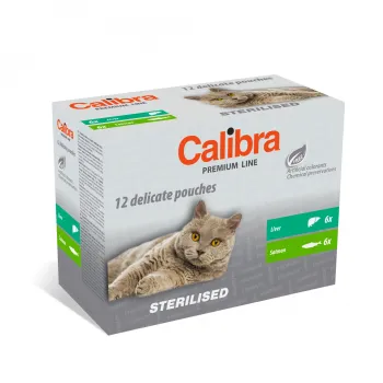 Calibra Cat kapsičky Premium Steril. multipack 12x100g