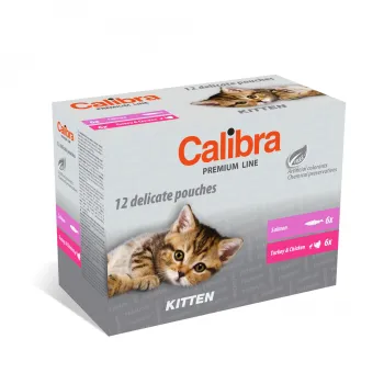 Calibra Cat kapsičky Premium Kitten multipack 12x100g