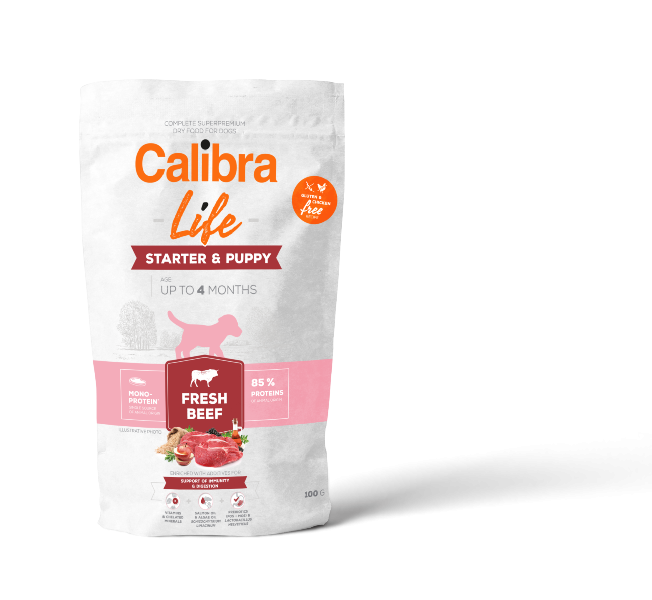Calibra Dog Life Starter&Puppy Fresh Beef 100g
