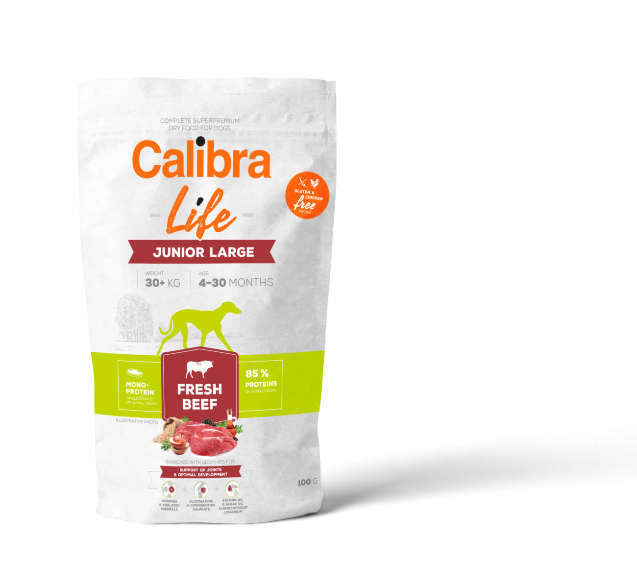 Calibra Dog Life Junior Large Fresh Beef 100g