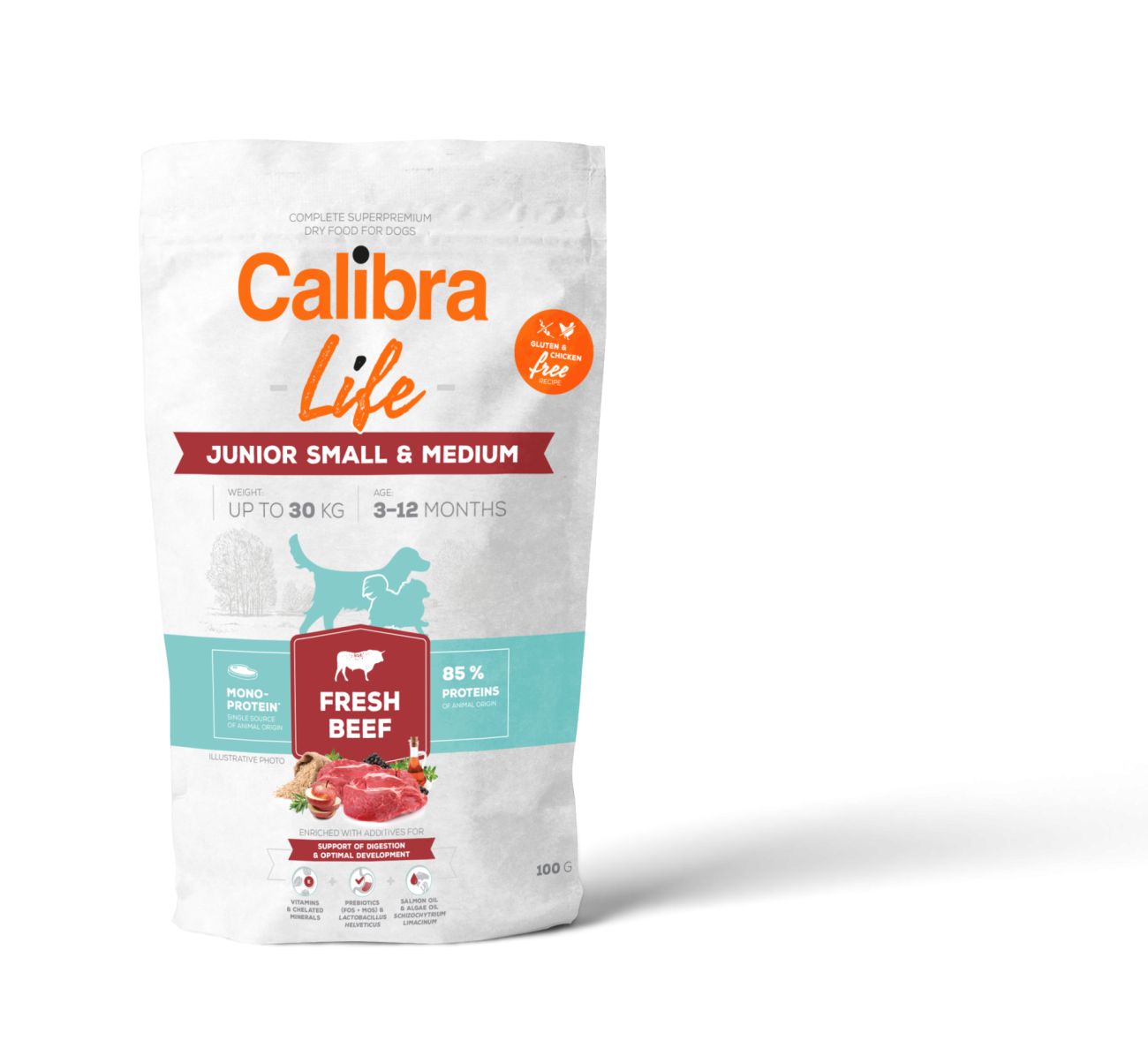 Calibra Dog Life Junior Small&Medium Fresh Beef 100g
