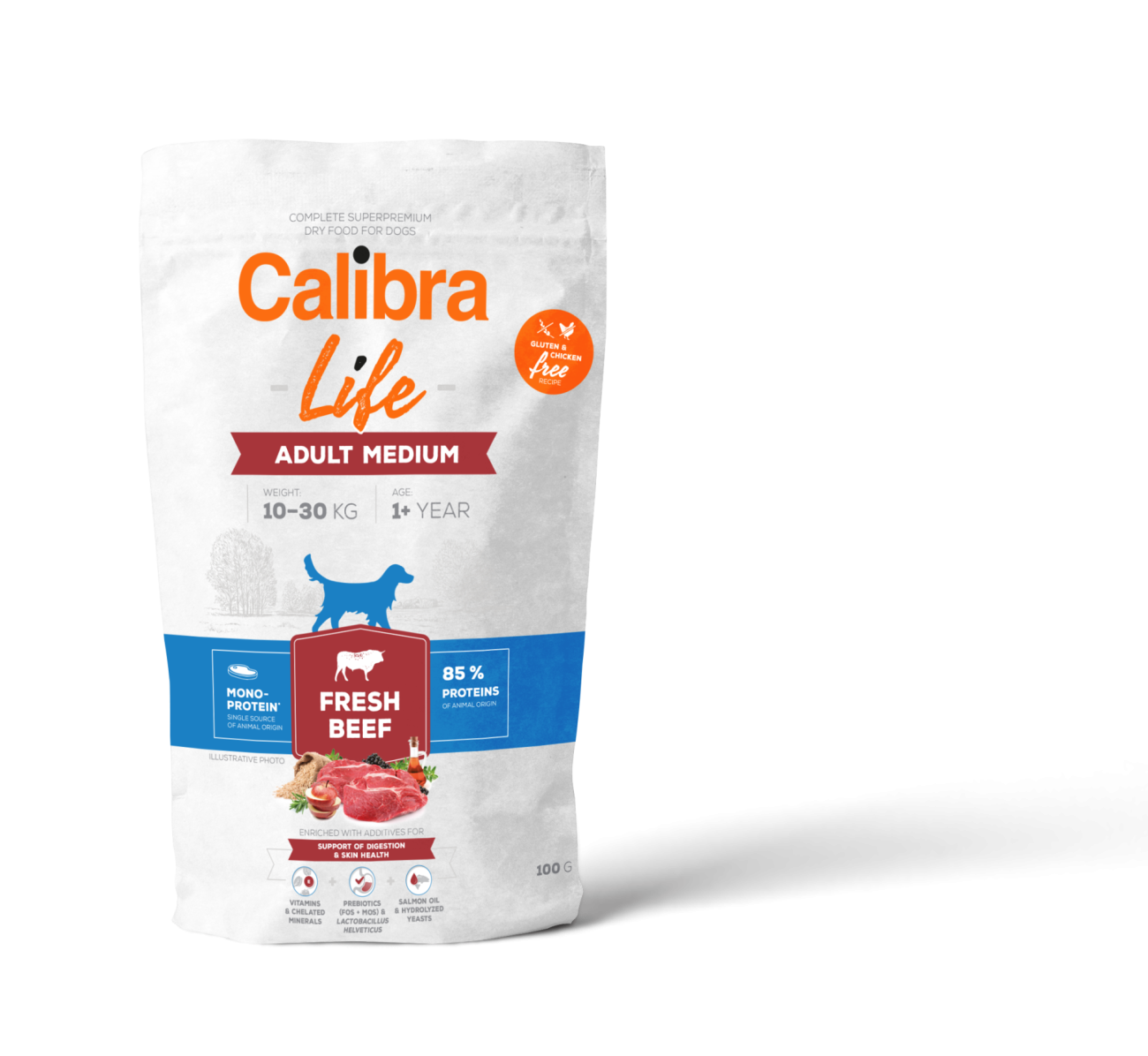 Calibra Dog Life Adult Medium Fresh Beef 100g