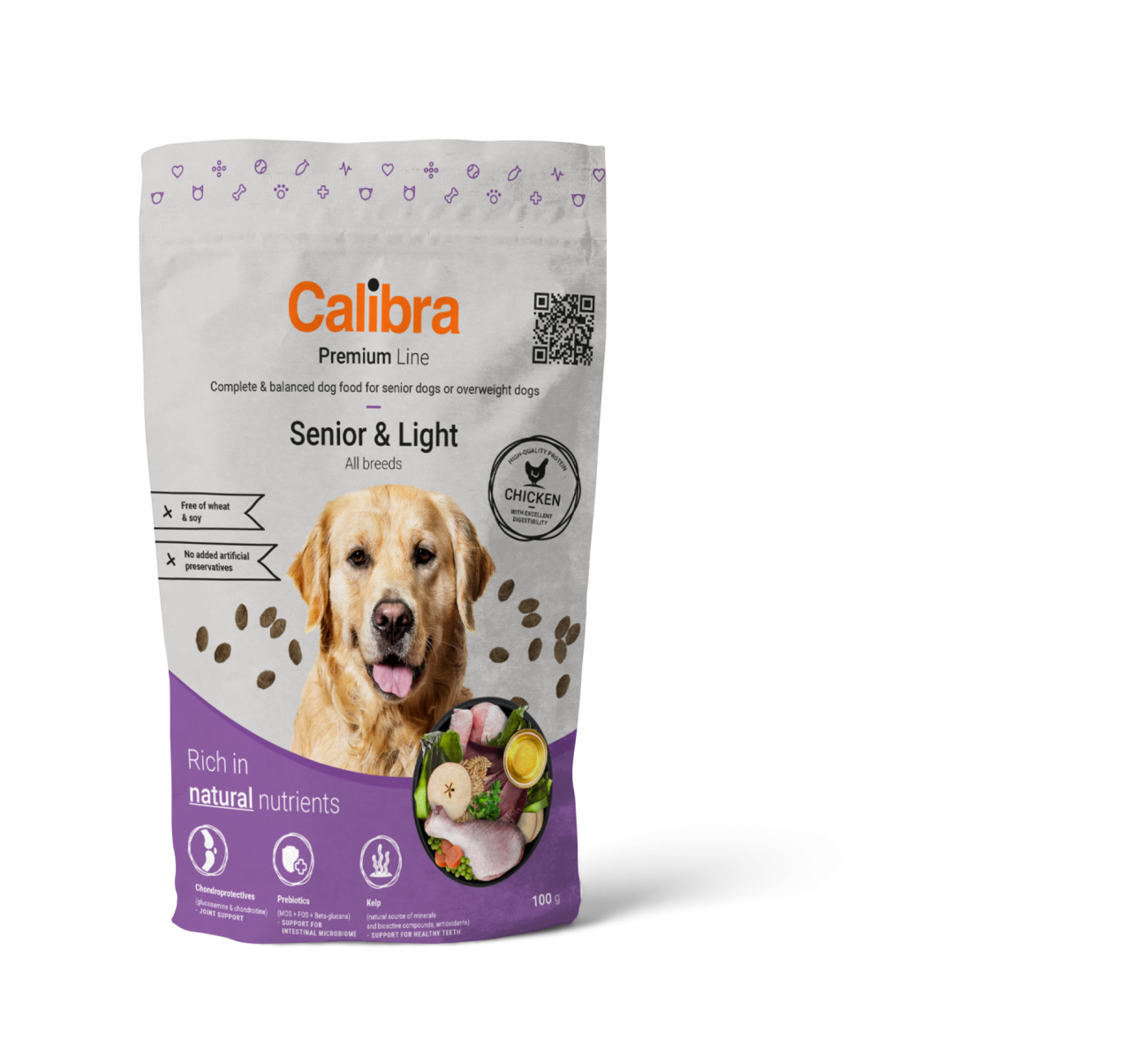 Calibra Dog Premium Line Senior&Light 100g