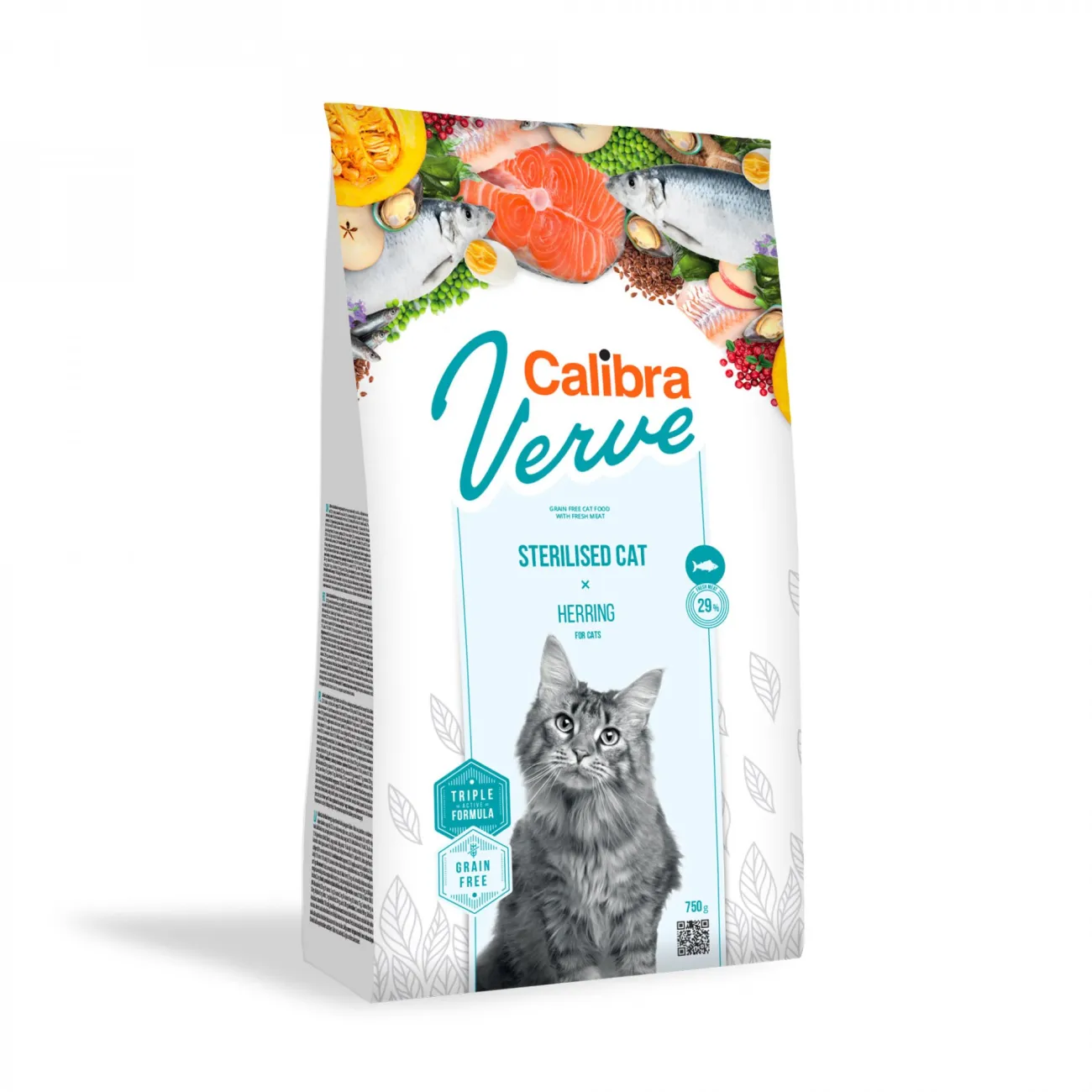 Calibra Cat Verve GF Sterilised Herring 750g