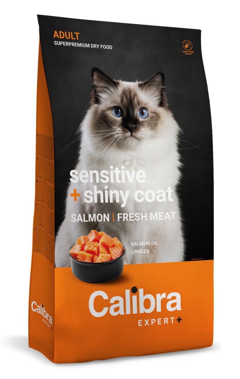 Calibra Cat EXPERT+ Adult Sensitive & Shiny Coat 6kg